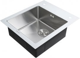 Pomivalno korito Handmade White Glass 60x51