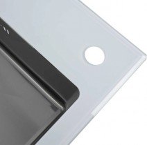 Platinum - Pomivalno korito Handmade White Glass 60x51