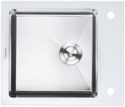 Platinum - Pomivalno korito Handmade White Glass 60x51