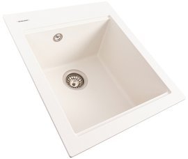 Pomivalno korito Lebo 46 belo s sifonom