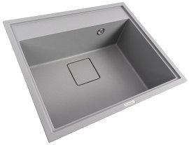 Pomivalno korito Sherlit 60 sivo s sifonom