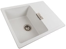 Pomivalno korito Zirkon 62 belo s sifonom