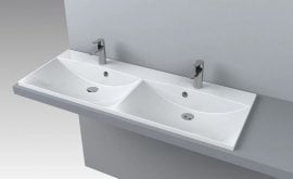 Umivalnik Amelia 120 dvojni - bel