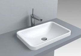 Nadpultni umivalnik Aino 55 - bel