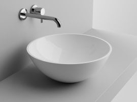 Nadpultni umivalnik Low 38 - bel