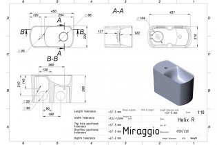Miraggio - Umivalnik Helix 450 R