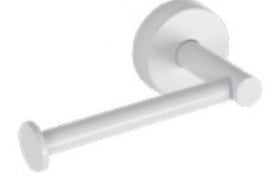 Enojno držalo WC papirja Uno Bianco odprto