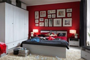 Black Red White - Garderobna omara Porto 3