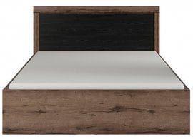 Postelja Balin - 160x200 cm - samostanski hrast/črni hrast
