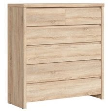 Visoka komoda Kaspian - Sonoma hrast
