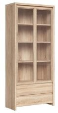 Široka vitrina Kaspian - Sonoma hrast
