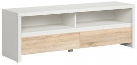 TV komoda Kaspian - Bela/sonoma hrast