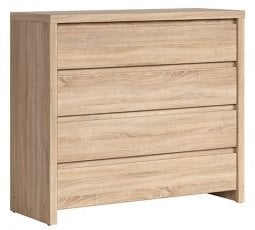 Komoda s 4 predali Kaspian - Sonoma hrast