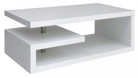 Klubska mizica Glimp - bela