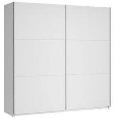 Garderobna omara z drsnimi vrati Colin - bela - 220 сm