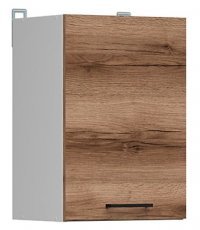 Zgornja omara Junona Line - bela/temni hrast - 40 cm