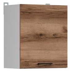 Zgornja omara Junona Line - bela/temni hrast - 50 cm 