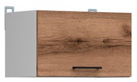 Zgornja omarica Junona Line - bela/temni hrast - 50 cm