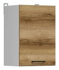 Zgornja omara Junona Line - bela/svetel hrast - 40 cm