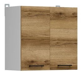 Zgornja omara Junona Line - bela/svetel hrast - 60 cm