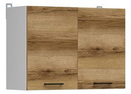 Zgornja omara Junona Line - bela/svetel hrast - 80 cm