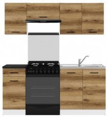 Kuhinjski sestav Junona Line 180 cm - svetel hrast 