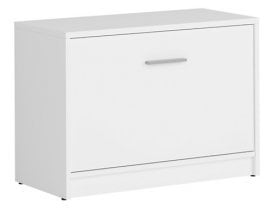 Omara za čevle s predalom Nepo Plus - Bela