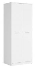 Garderobna 2-vratna omara Nepo Plus - Bela