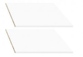 Komplet 2 polic za garderobno omaro Nepo Plus - Bel