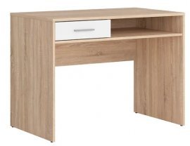Pisalna miza Nepo Plus - sonoma hrast/bela