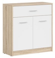 Komoda Nepo Plus - sonoma hrast/bela