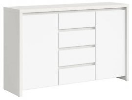Komoda z vrati Kaspian - bela