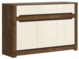 Široka komoda Russo - Aprilski hrast/perla sijaj