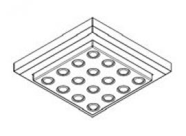 LED osvetlitev za omaro s steklenimi vstavki Russo