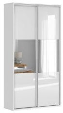 Garderobna omara z drsnimi vrati Flex Set №1 - 120 cm