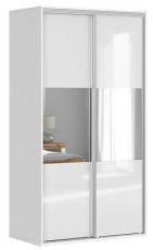 Garderobna omara z drsnimi vrati Flex Set №10 - 120 cm