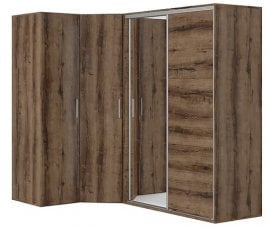 Kotna garderobna omara Flex Set №42