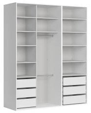 Garderobna omara z odprtimi policami Flex Set №108