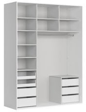 Garderobna omara z odprtimi policami Flex Set №109