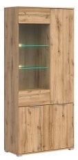 Visoka vitrina Zele - Hrast wotan