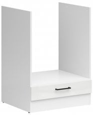 Spodnja omara za vgradno pečico Junona Line - bela/kreda sijaj - 60 сm