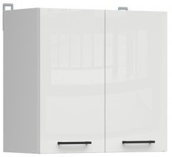 Zgornja omara Junona Line - bela/kreda sijaj - 60 сm