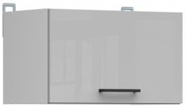 Zgornja omarica Junona Line - bela/svetlo siv sijaj - 50 cm