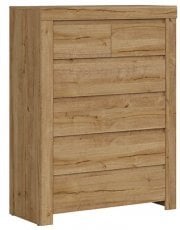 Komoda s šestimi predali Holten - Hrast waterford