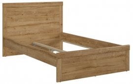 Postelja Holten - 120x200 cm - Hrast waterford