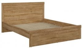 Postelja Holten - 160x200 cm - Hrast waterford