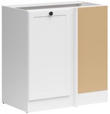 Spodnja kotna omara Junona Line desna - bela - 100 cm