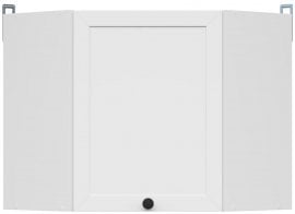 Zgornja kotna omara Junona Line - bela - 60x60 cm