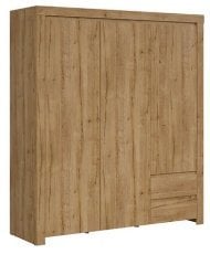 Široka garderobna omara Holten - Hrast waterford