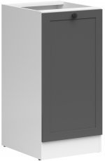 Spodnja omara Junona Line leva - bela/grafit - 40 cm